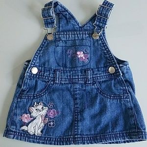 Disney Overall Jean Dress Aristocats